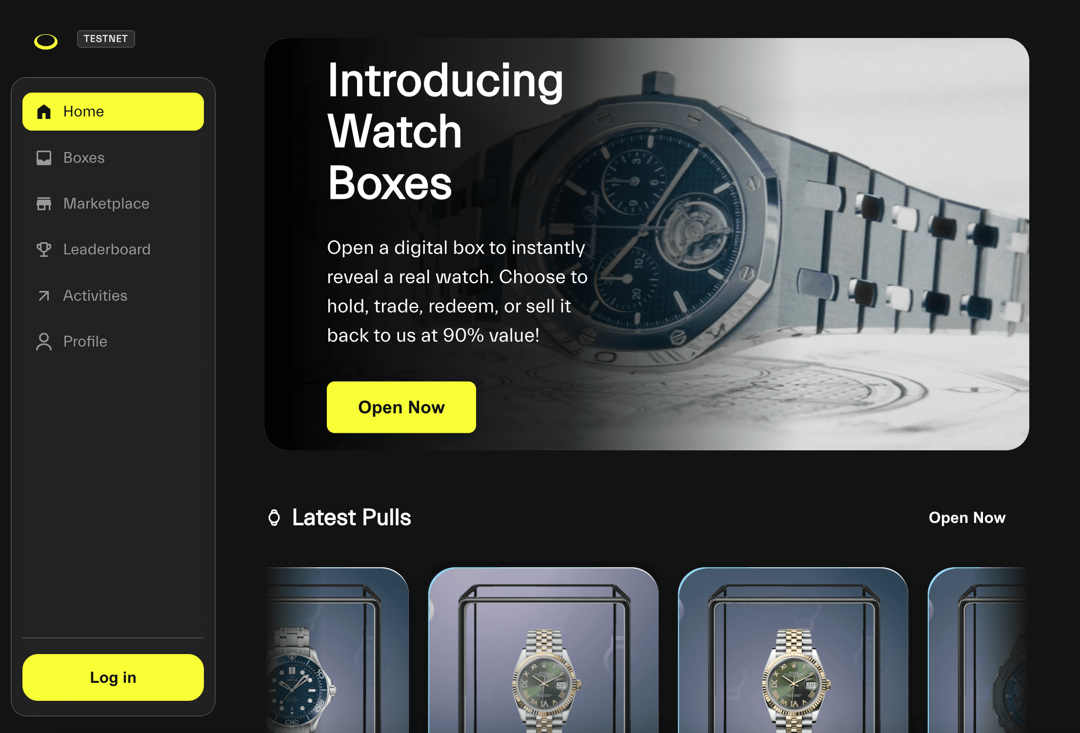 E-commerce watch store built with AI by a Starry Labs student